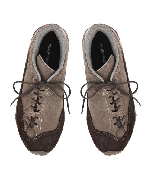 [Negative Three] Curved Lace No.2 Sneakers Multi Taupe NT3BFSSSN002BE