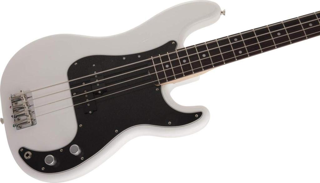 Fender Electric Bass Made in Japan Traditional 70s Precision Rosewood Arctic White Bass®, Fingerboard,