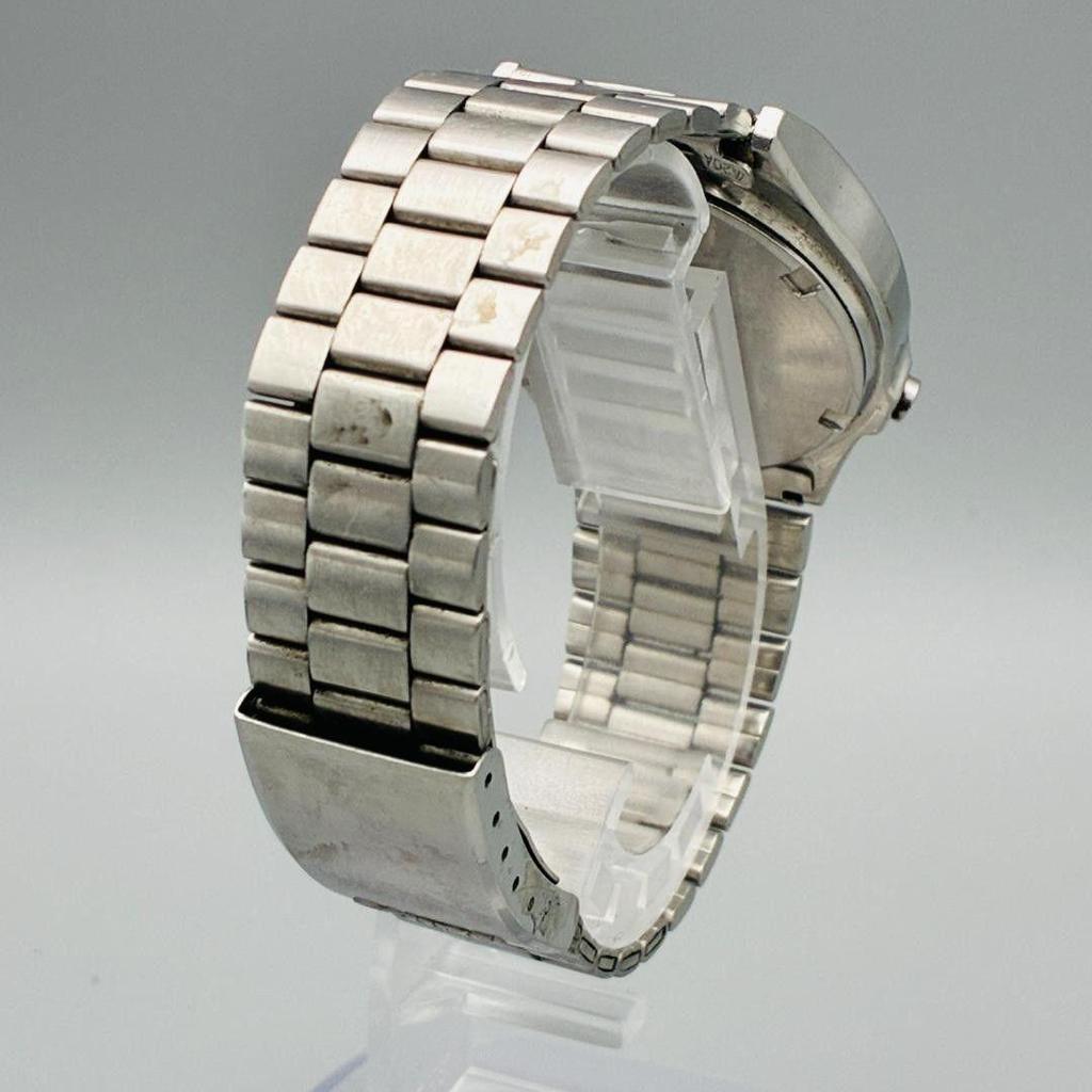 Used ORIENT Orient Digital Blue Dial Retro SEIKO Belt Rare