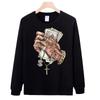 American Trendy Brand Threaded Cuffs Long-Sleeved Pure Cotton Men'S Bottoming Shirt T-Shirt Trendy Autumn And Winter Men'S And Women'S Tops