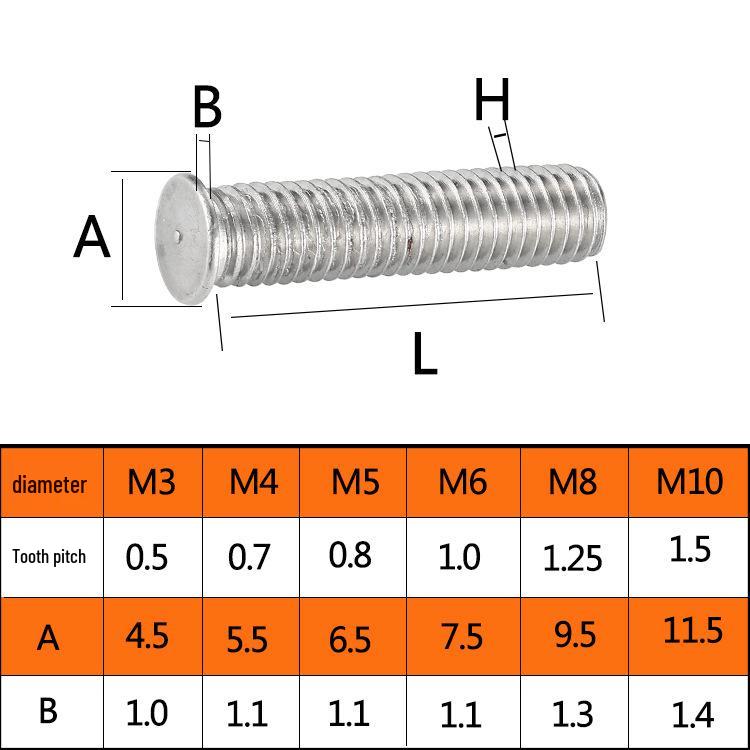 304 Stainless Steel Spot Welding and Brazing Screw