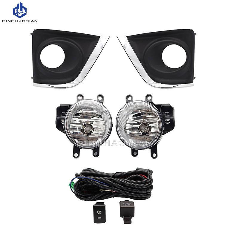 1 set Fog Lights Headlight For Toyota Corolla Altis 2014 2015 2016  Fog Lamp Cover Grill Bezel Front Bumper Fog Light