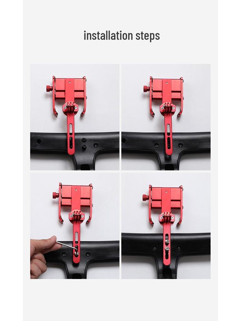 Aero Integrated Road Bike Handlebar with Dual-Use Aluminum Phone, Light, and Camera Mount