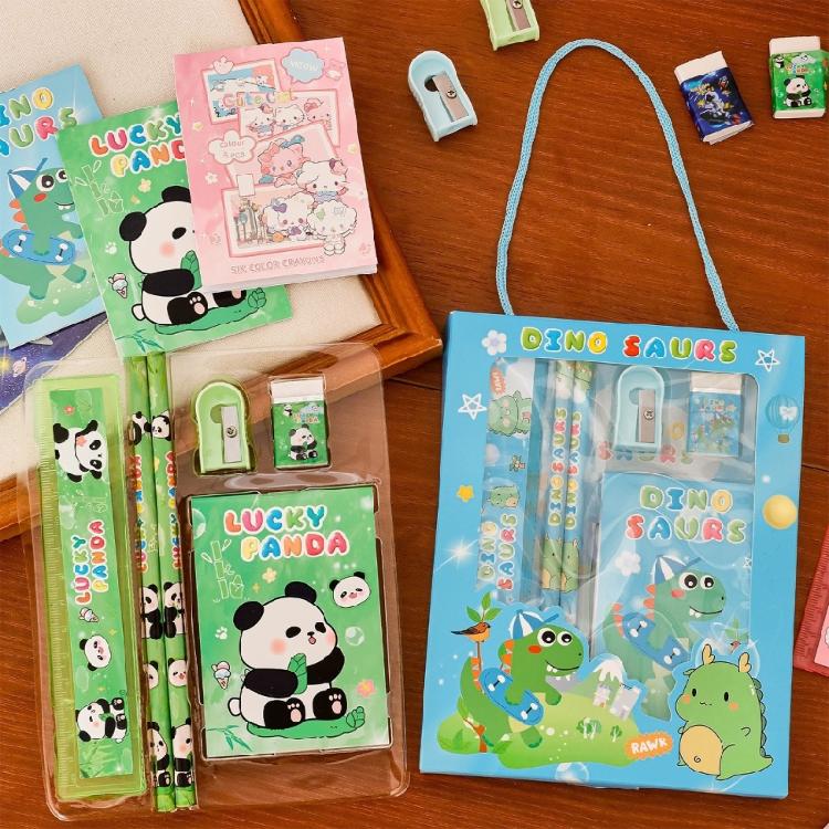 6Pcs Interactive Study Gift Box Educational Supplies Youngly Learners Homework Helper Kids Study Reward Stationeries Set
