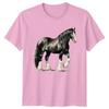 Watercolor Horse TShirt Equestrian Wildlife Gift For Him And Her