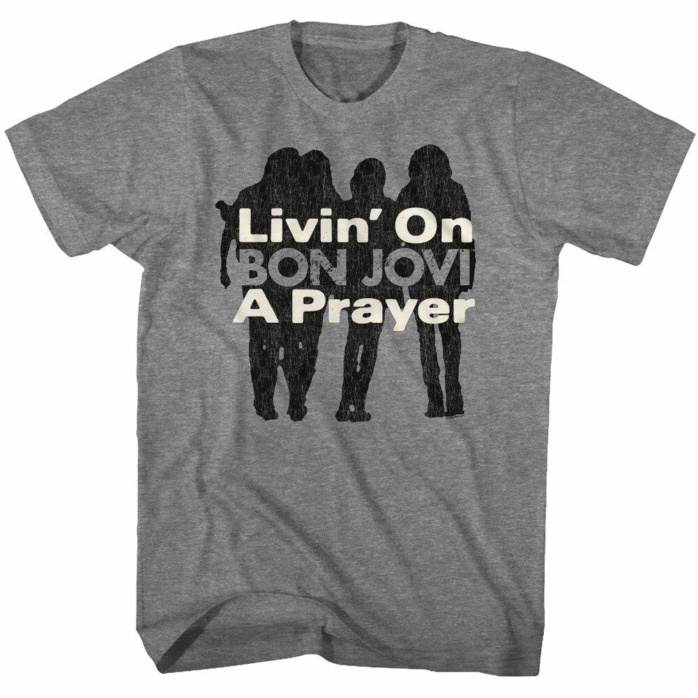 Bon Jovi Livin On A Prayer Men T Shirt Music Merch L
