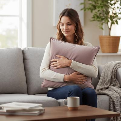 Nordic Style Velvet Throw Pillow Cover Solid Color Skin-friendly Cushion Cover Large Size 60cm Sofa Pillowcase Living Room