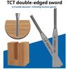 Straight Router Bits 1/4Inch Shank Double Flute Straight Grooving Bit Straight Router Bit for Woodworking Grooves