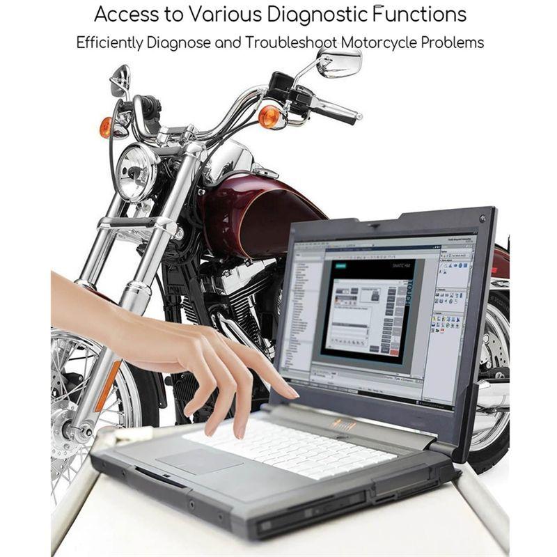 A03E-OBD2 Cable For 4Pin+6Pin 2 In 1 Motorcycle OBD Scanner Adapter, Motorcycle Diagnostic Tool 16 Pin To 4 Pin 6 Pin