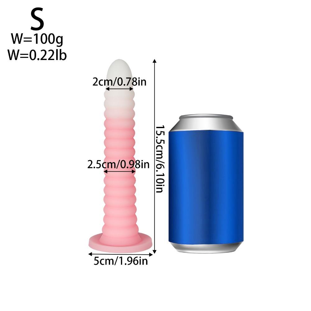 Spiral Silicone Anal Toy Soft Large Pleasure Tool for Men