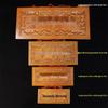 Heaven Official's Blessing Door Plaque: Peach Wood Carved Vermilion Pendant for Home Decor and Door Couplets.