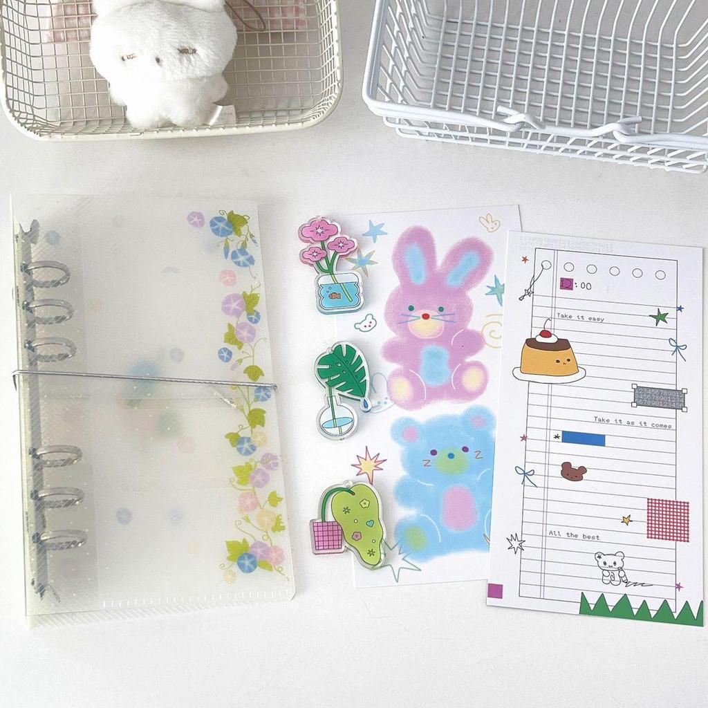 WakaWaka A6 Star Polka Dot Loose-leaf Twill Notebook