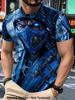 Printed Esin-Not Textured] Summer New Men's Plus Hort Sleeve T-Shirt Men's Sub-zero Theme Printed T-Shirt Blizzard Frost Style Combat Character Top