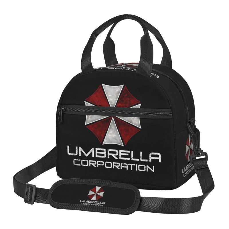Umbrella Corporation Insulated Lunch Bag Unisex Reusable Lightweight Bento Tote Cooler Thermal Lunch Box with Adjustable Strap