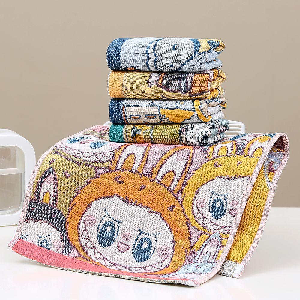 Children's Towels, Soft and Cute Gauze Face Towels for Home Use, Baby Face Towels That Don't Shed or Fade