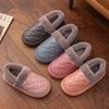 Pu Waterproof Cotton Shoes for Women's New Winter Warm and Non-slip Cotton Scoop for the Elderly, One Pedal for Women's Shoes, Winter Velvet for Women