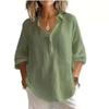 JPNTKY Women's Fashion Casual Solid Color Print Long Sleeve POLO Neck  Blouses & Shirts