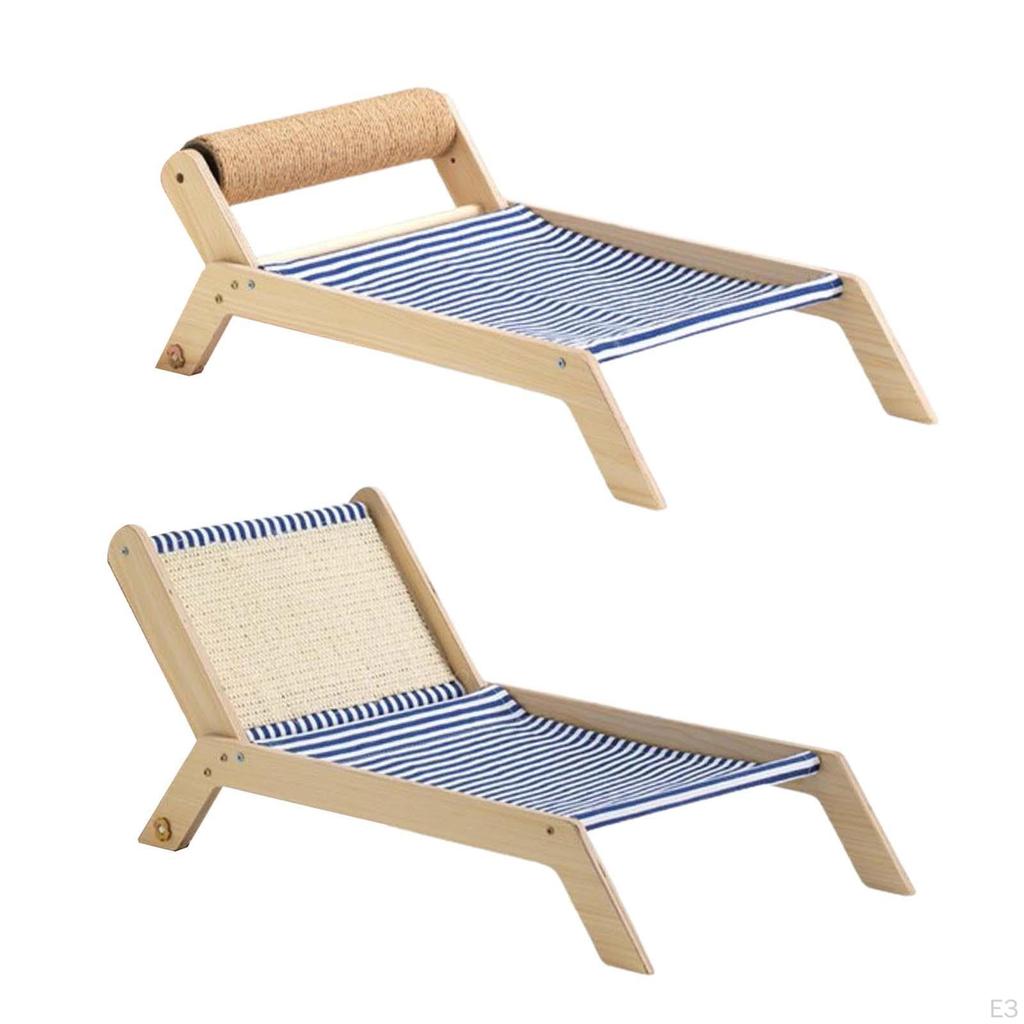Cat Hammock Bed Furniture Beach Lounger Summer Chair Rest