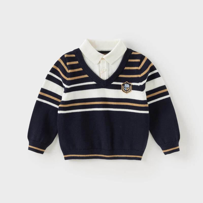David & Bella Boys  Collegiate Style Cotton Sweater 150