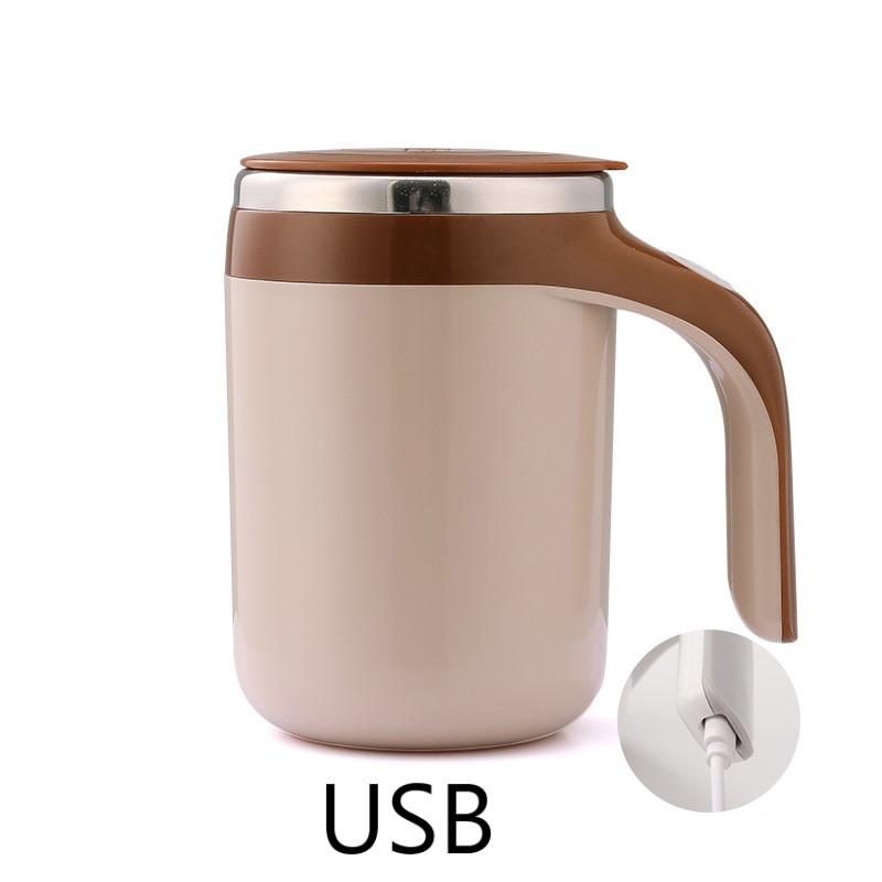 Portable Automatic Stirring Cup Mug Rechargeable Coffee Electric Stirring Stainless Steel Magnetic Rotating Blender Stirring Cup