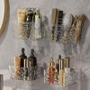 Modern Minimalist Plastic Makeup Organizer With Clear Pet Design For Bathroom And Bedroom Storage