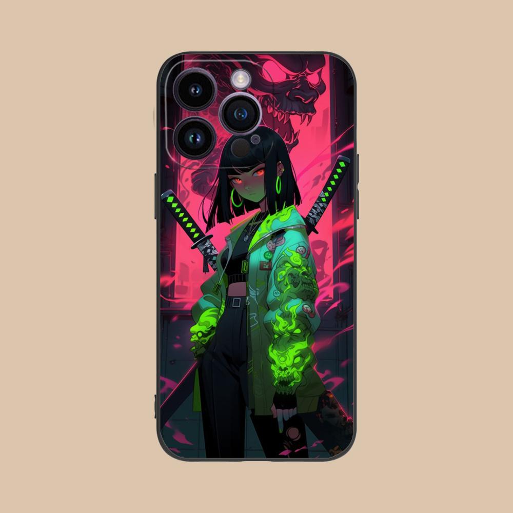 Anime Girl Mobile Phone Case for iPhone 17 16 15 14 13 12 11 X XR XS 8 7 Air Pro Max Plus Mini Colorful Cover Pretty