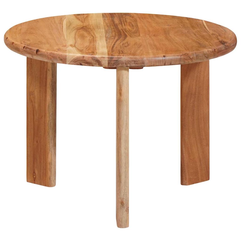 Nesting Coffee Tables Set 3 Pcs Brown Solid Acacia Wood