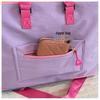Women's High-End Color Block Fitness and Travel Bag - Large Capacity, Handheld, Perfect for Commutes and Business Trips