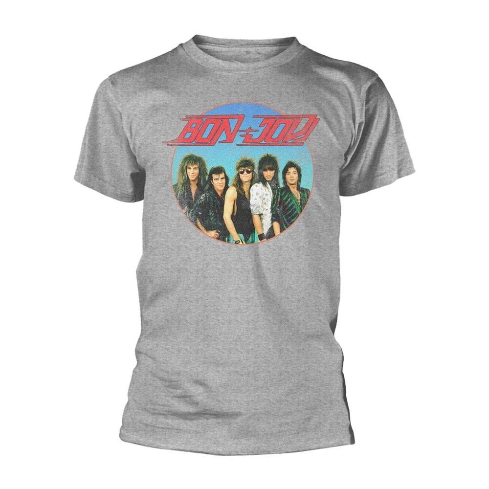 Grey Bon Jovi 80s Slippery When Wet New Jersey Unisexs TShirt Unisexs L