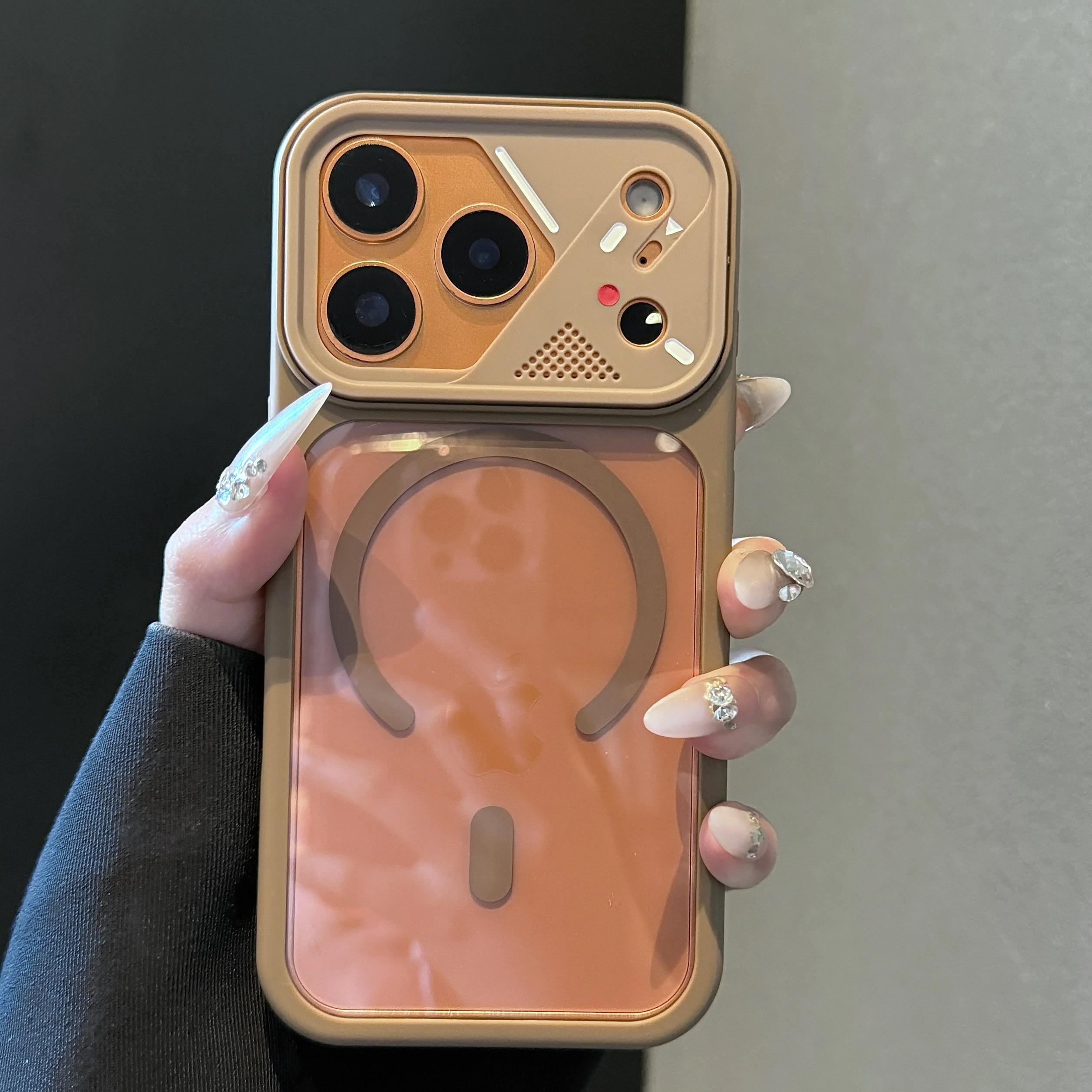 

Armor Shockproof Soft Bumper Magnetic Case For iPhone Air 17 16 15 14 13 12 Pro Max Plus 11 For Magsafe Clear Acrylic Hard Cover iPhone Air