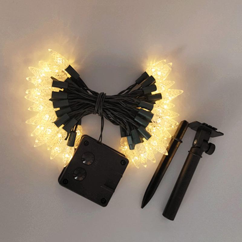 

5m 20-LED Strawberry String Light 8 Modes Solar Outdoor Garden Yard Christmas Decorative Lamp B
