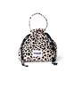 Macni Leopard String Pouch Bag Beige