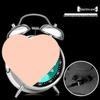 Luminous Silent Metal Ringing Alarm Clock for Student Dormitory or Children's Room, Rechargeable with Snooze Feature