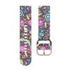 20mm 22mm Silicone Strap For Samsung Galaxy Watch Gear S3 Active 2 Graffiti Style Strap For Garmin Watch Moto 360 HuaMi Amazfit Bip Huawei Watch Band