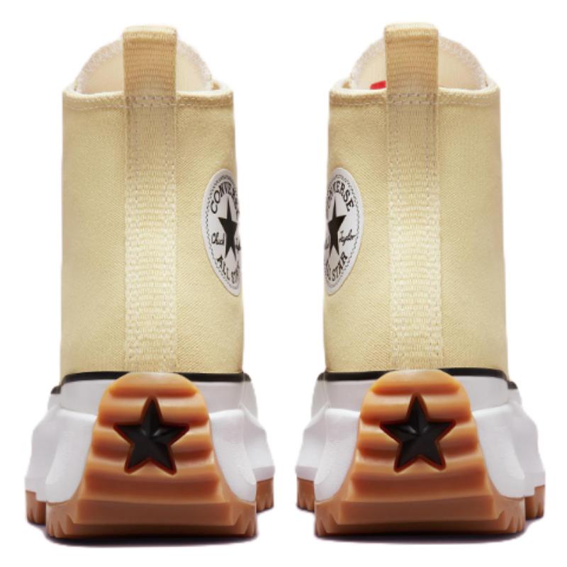 Converse Run Star Hike Platform Casual High Top Canvas Shoes Unisex Pale Yellow