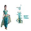 Indian Princess Jasmine Dress for Toddlers - Exotic Style Belly Dance and Photography Costume