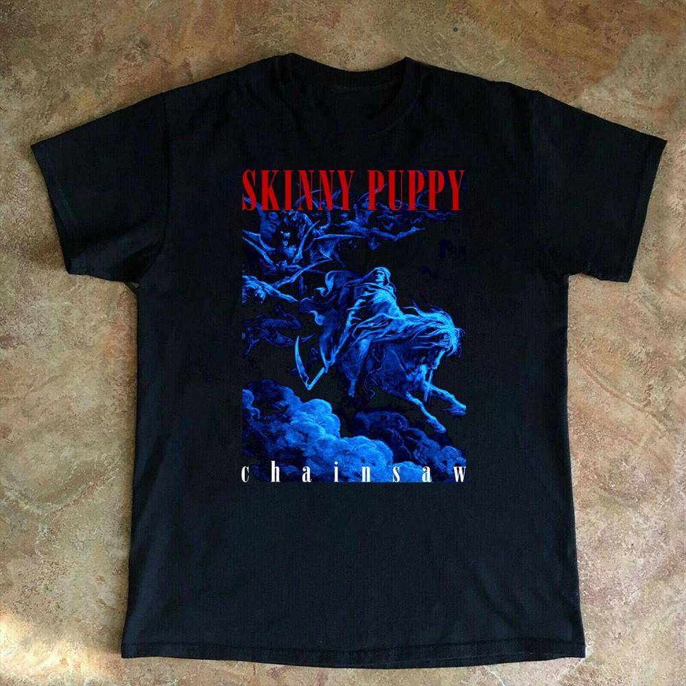 

Hot Skinny Puppy Chainsaw Short Sleeve Black Men S234XL Shirt FN115 Unisex T-Shirt S