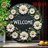 Rock  Roll To Style Guitar D Flat Round Metal Sign  Retro Music Wall Decor for Man Cave Bar