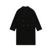 Balbi Classic Handmade Wool Double Long Coat Black