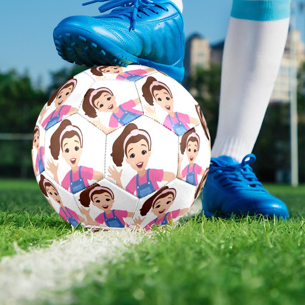 Di Più. Pallone da Calcio Tema Rachel Taglia 5, Adatto Sia per Partite Indoor che Outdoor, un Regalo Adatto a Tutti.