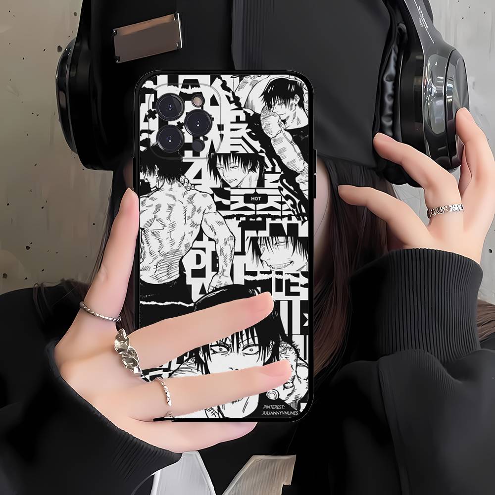 

Чехол для телефона Jujutsu Kaisen Фушигуро Тодзи для iPhone 17 16 15 14 13 12 Mini 11 Pro Max Мягкий силиконовый чехол iPhone 17 Pro
