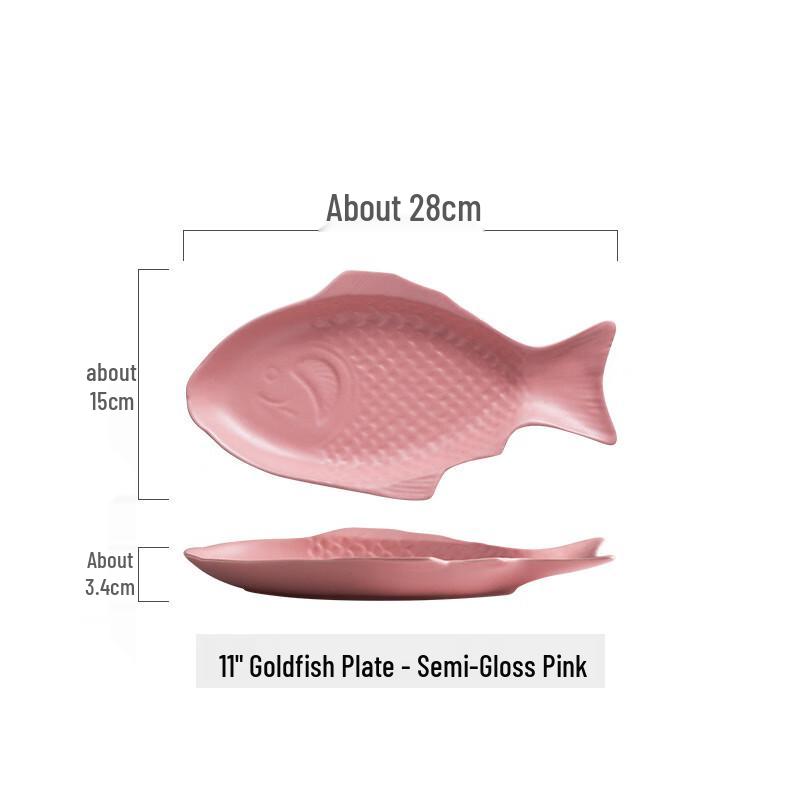 ZISIZ Creative Ceramic Fish Plate