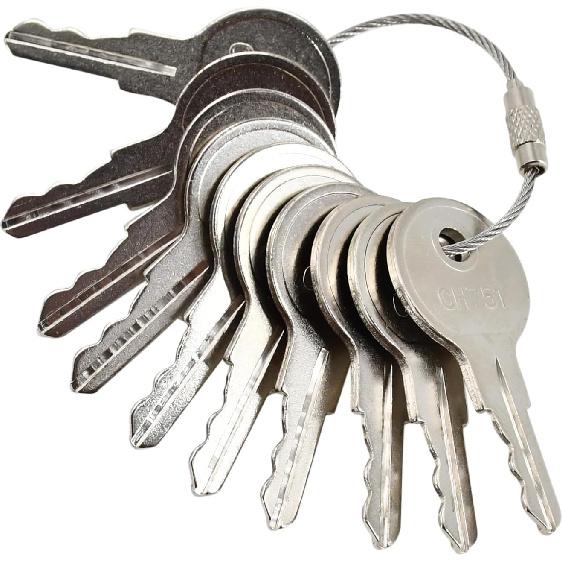 10Pcs CH751 Keys 751CH RV Keys Compatible with RV Compartments RV Campers Push Locks, Storage Cabinets, Door Locks, Trailers, Boats Locks, T-Handles