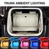 Auto On/Off Waterproof Car Trunk Illumination Strips Flexible Cutting Length Silicone Light fit for Storage Visibility