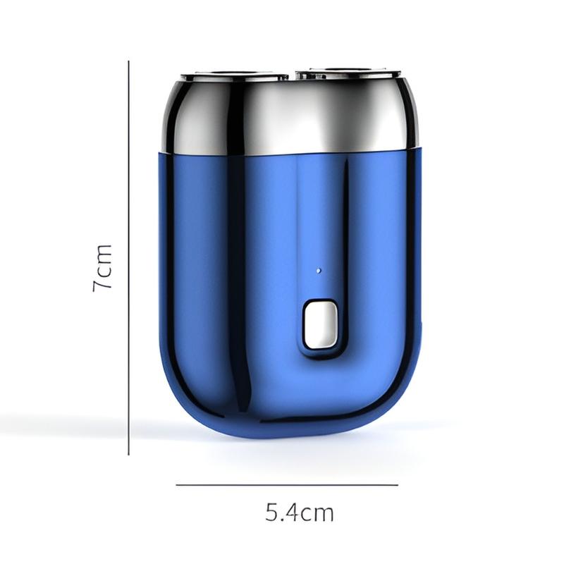 Portable Electric Razor Men's Usb Rechargeable Razor Washable Double Head Mini Shaving Razor Suitbale for Daily&travel Use