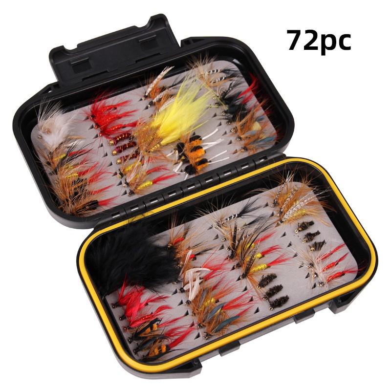 120-Piece Bionic Fly Fishing Hooks & Lure Baits Set - Various Styles