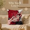 Manga G-GokurakugaiS Cushion Cover Double-Sided Printed Pillow Cover Hypoallergenic Dust-Mite Proof
