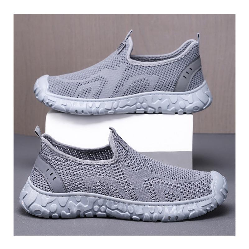 Summer Men's Shoes New Breathable and Odorless Mesh  Men's Sneaker Shoes Lazy Versatile Men's Single Shoes Sale
