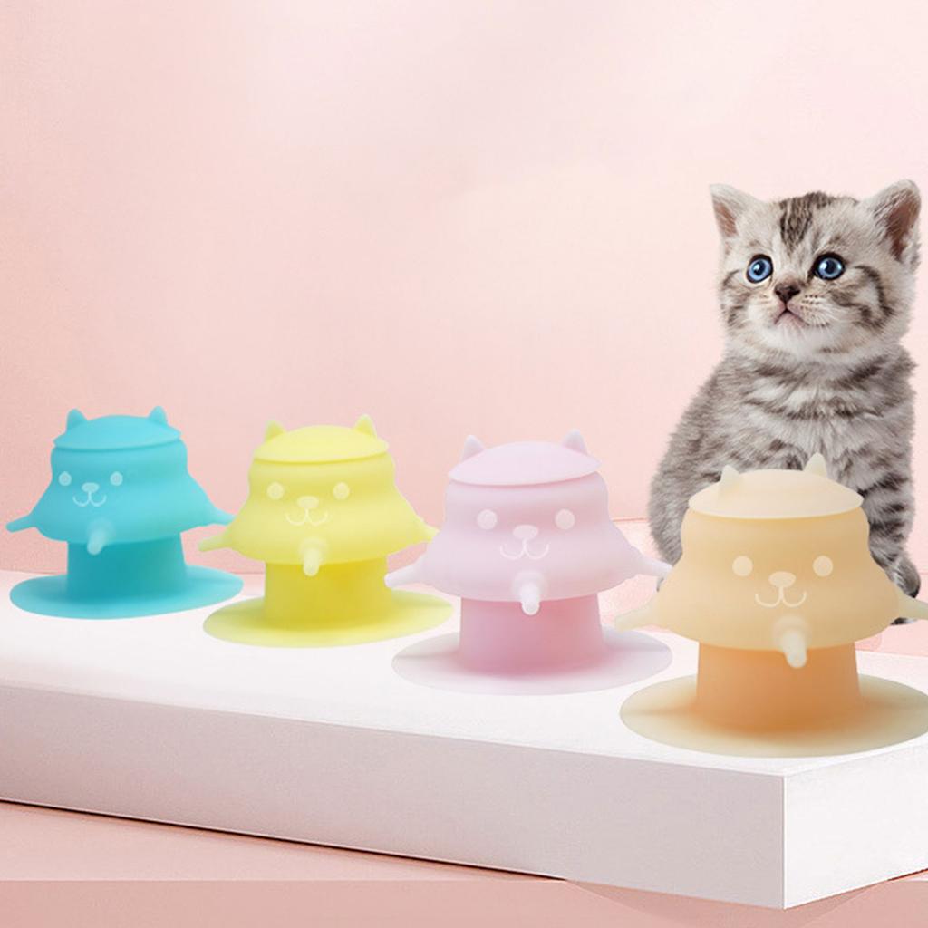 Silicones Pet Milk Bottle For Small Animals With Multiple Nipples Size Secure Suction Base Design