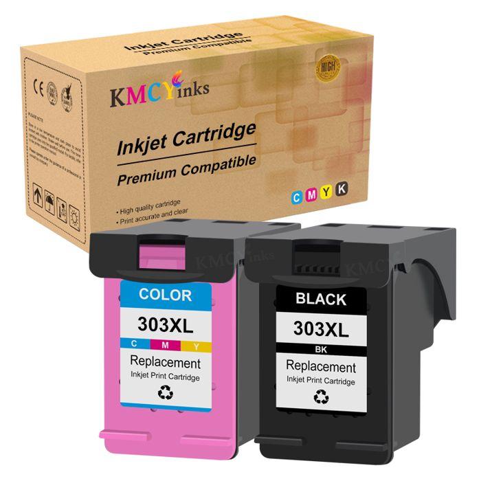 Kmcyinks 303Xl Cartouche D'Encre Compatible Pour Hp 303 Pour Hp303Xl Envy Photo 6220 6222 6230 6232 6252 6255 6234 7130 Impri[J75]